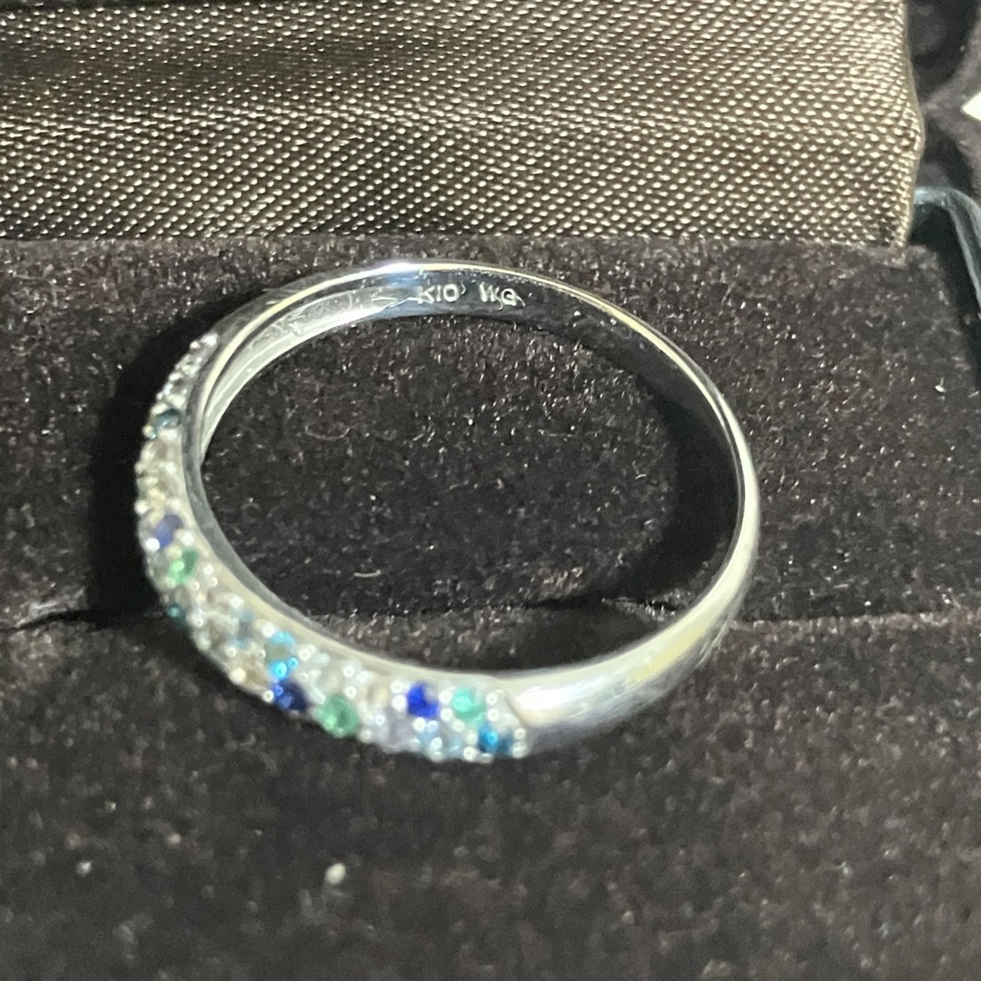 11号　k10  パヴェ　エタニティリング　アミュレット　ダイヤモンド レディースのアクセサリー(リング(指輪))の商品写真
