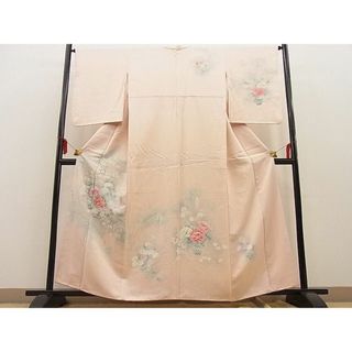 平和屋野田店■訪問着　刺繍　花籠文様　暈し染め　逸品　n-ip2682(着物)