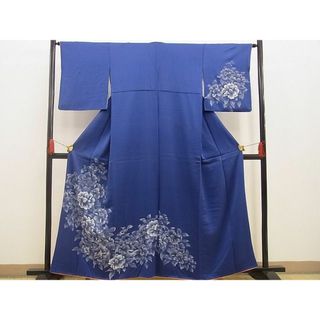 平和屋野田店■訪問着　刺繍　牡丹　銀彩　逸品　n-xi1922(着物)