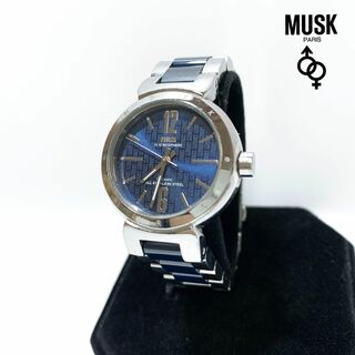 MUSK ムスク 腕時計 メタルバンド 可動品 動作中(腕時計(アナログ))