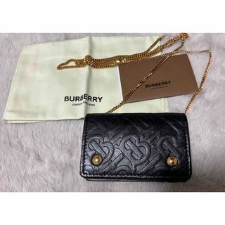 BURBERRY - BURBERRY バーバリー カードケース ショルダー チェーン コインケース