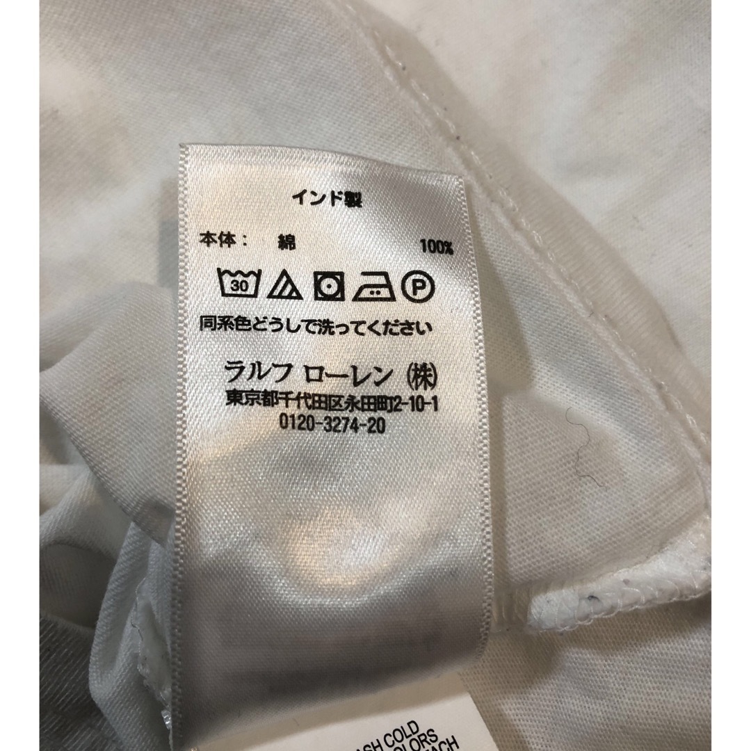 POLO RALPH LAUREN(ポロラルフローレン)のラルフローレン キッズ 白ロンＴ 110cm キッズ/ベビー/マタニティのキッズ服男の子用(90cm~)(Tシャツ/カットソー)の商品写真