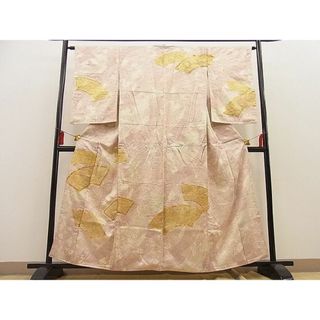 平和屋野田店■訪問着　駒刺繍　地紙吉祥花文　金銀彩　逸品　n-ip2683(着物)