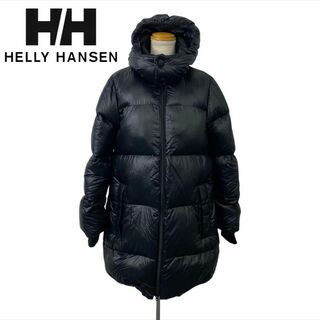 □ HELLY HANSEN フード付きダウンジャケット サイズL ブラック