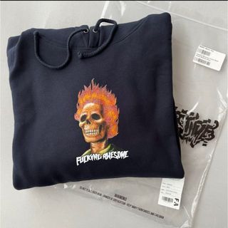 新品未使用FUCKING AWESOME FLAME SKULL HOODIE(パーカー)