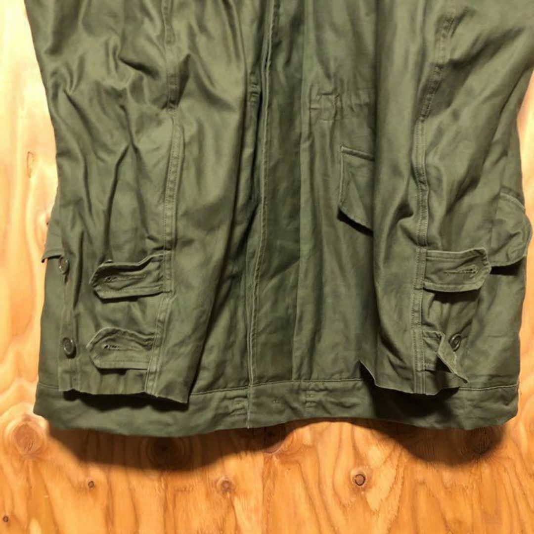 モスグリーン アウター ミリタリー 軍服 USA古着 90s 長袖 ジャケット メンズのジャケット/アウター(ミリタリージャケット)の商品写真