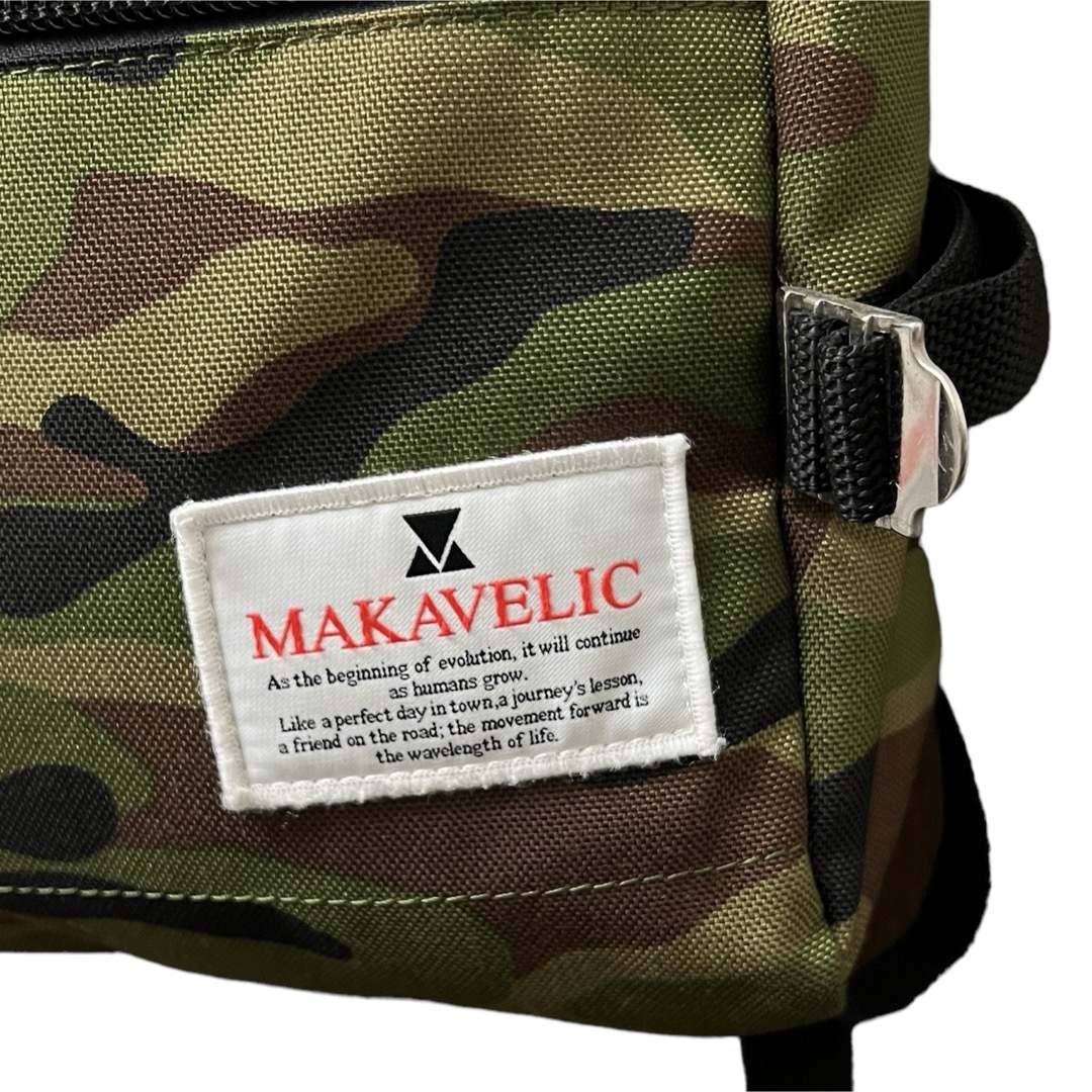 MAKAVELIC(マキャベリック)のMAKAVELIC マキャベリック　ダブルベルト　デイパック　リュック　カモフラ メンズのバッグ(バッグパック/リュック)の商品写真