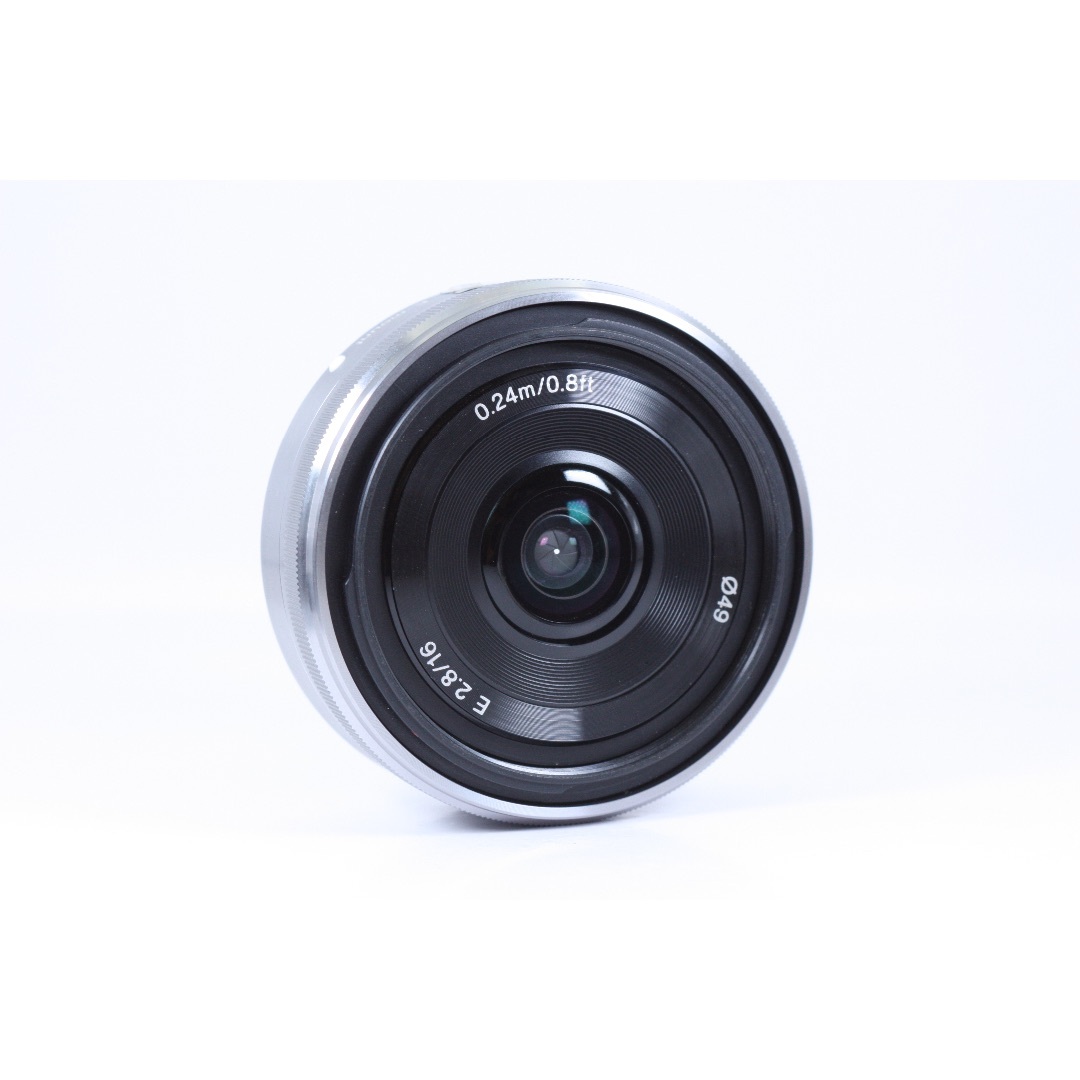 SONY(ソニー)のSONY SEL E 16mm F2.8 カビ曇りなし 動作確認済み#55 スマホ/家電/カメラのカメラ(レンズ(単焦点))の商品写真