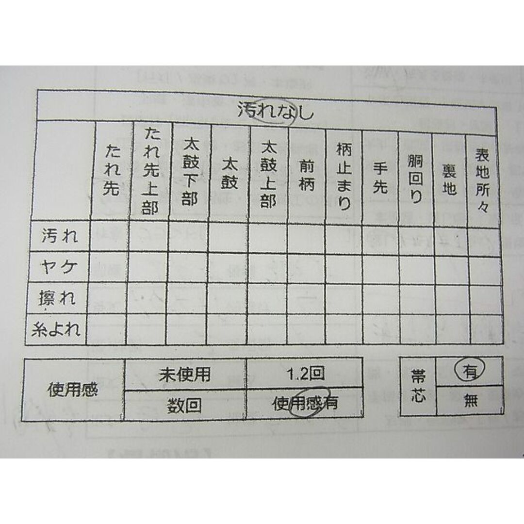 平和屋野田店■六通柄袋帯　唐織　幾何学文様　金糸　逸品　n-ea1803 レディースの水着/浴衣(帯)の商品写真