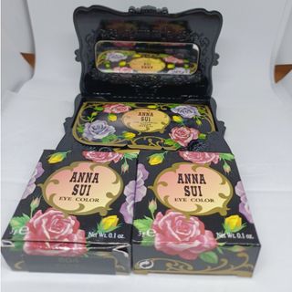 ANNA SUI - ANNA SUI アナスイ アイカラー2色&オイルコントロールペーパー ケースセ