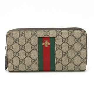 グッチ(Gucci)のグッチ ウェブ GGスプリーム ジップアラウンドウォレット （12310827）(財布)