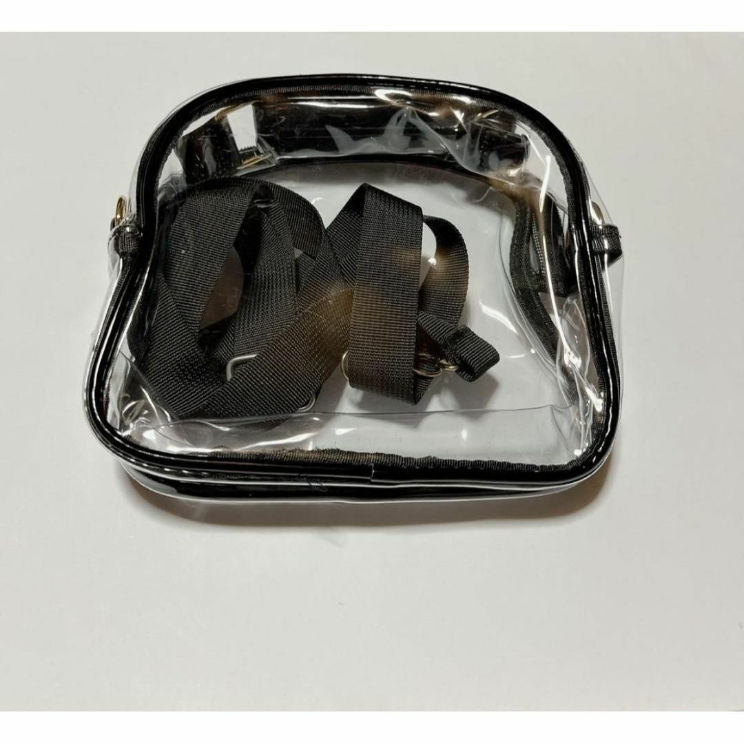 2way 黒 クリア ショルダー バック ハンドバッグ 痛バ 透明　推し活 レディースのバッグ(ショルダーバッグ)の商品写真