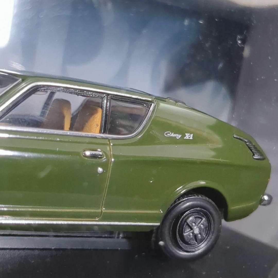 EBBRO エブロ 1/43 日産 チェリークーペ X-1 グリーン ミニカー エンタメ/ホビーのおもちゃ/ぬいぐるみ(ミニカー)の商品写真