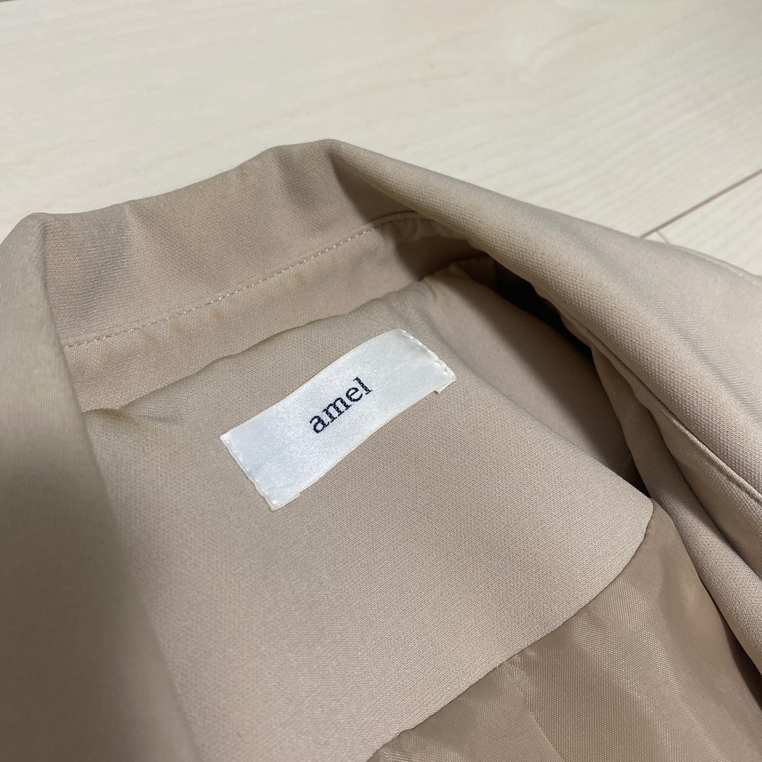 amel(エイメル)のamel  トレンチコート　ベージュ レディースのジャケット/アウター(トレンチコート)の商品写真