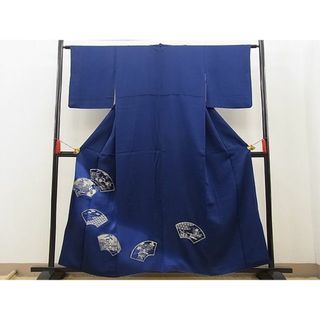 平和屋野田店■訪問着　地紙吉祥花文　暈し染め　金彩　逸品　n-jr0058(着物)