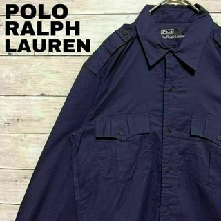 ポロラルフローレン(POLO RALPH LAUREN)の60j 春夏 ポロラルフローレン ミリタリー 長袖シャツ エポレット 無地(シャツ)