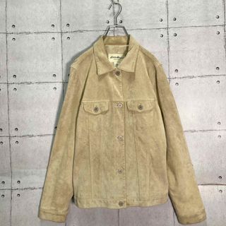 【レア】90s Eddie Bauer/エディーバウアー スエードジャケットJF_jk