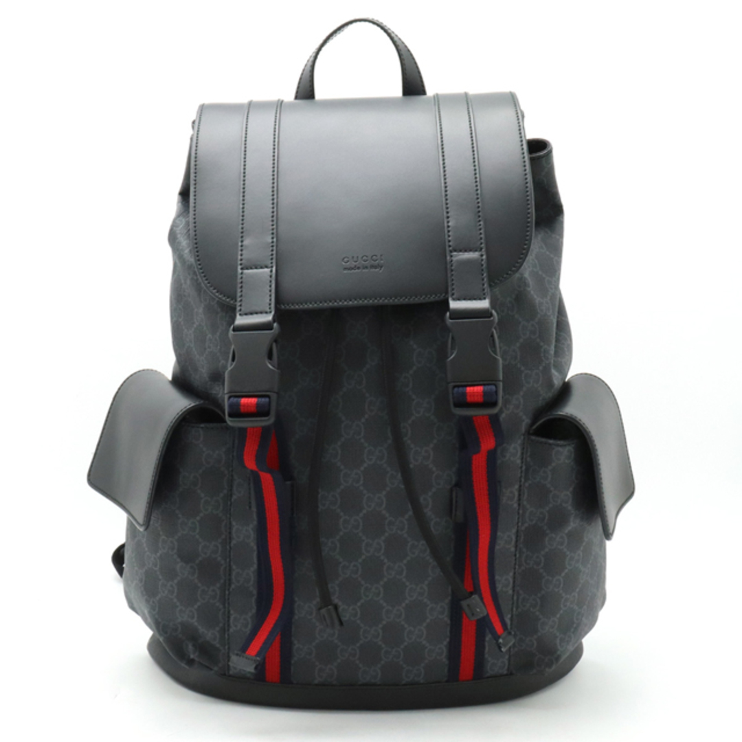 Gucci(グッチ)のグッチ ソフトGGスプリーム シェリーライン バックパック （12410715） メンズのバッグ(バッグパック/リュック)の商品写真
