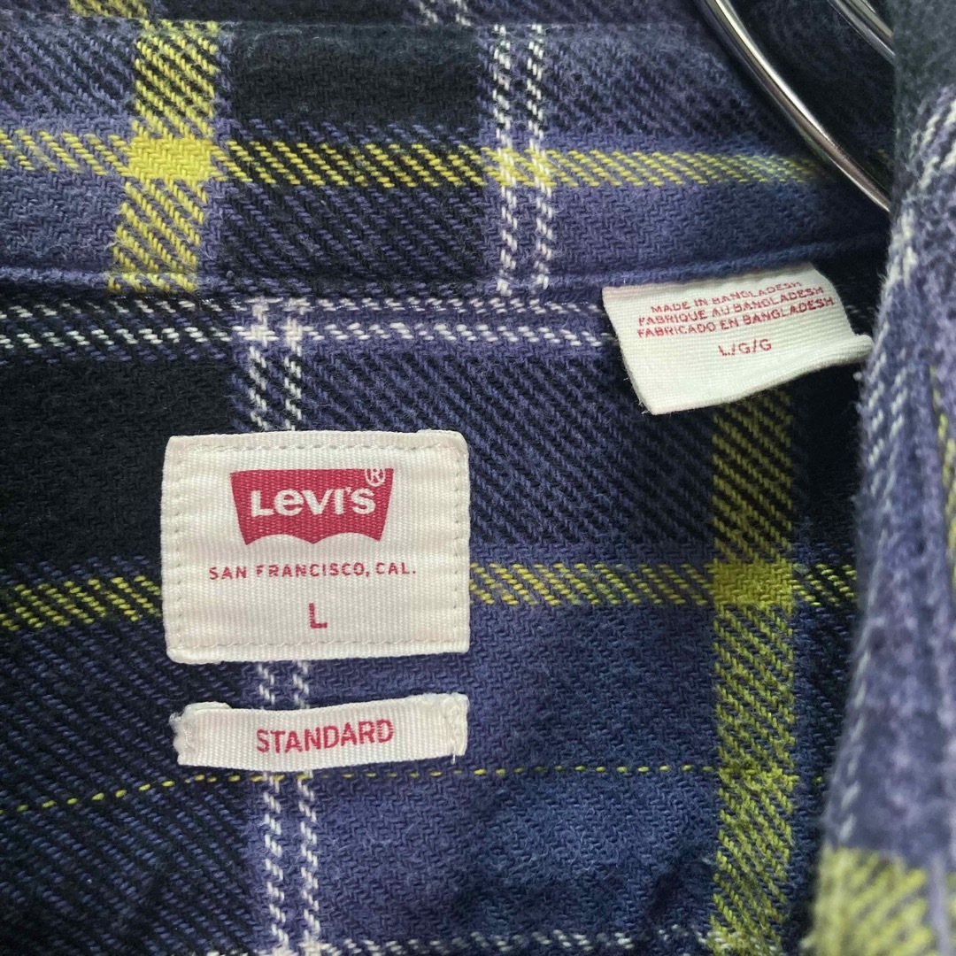 Levi's(リーバイス)の【レアカラー】Levi's/リーバイス コットンネル 長袖 チェックシャツ 古着 メンズのトップス(シャツ)の商品写真