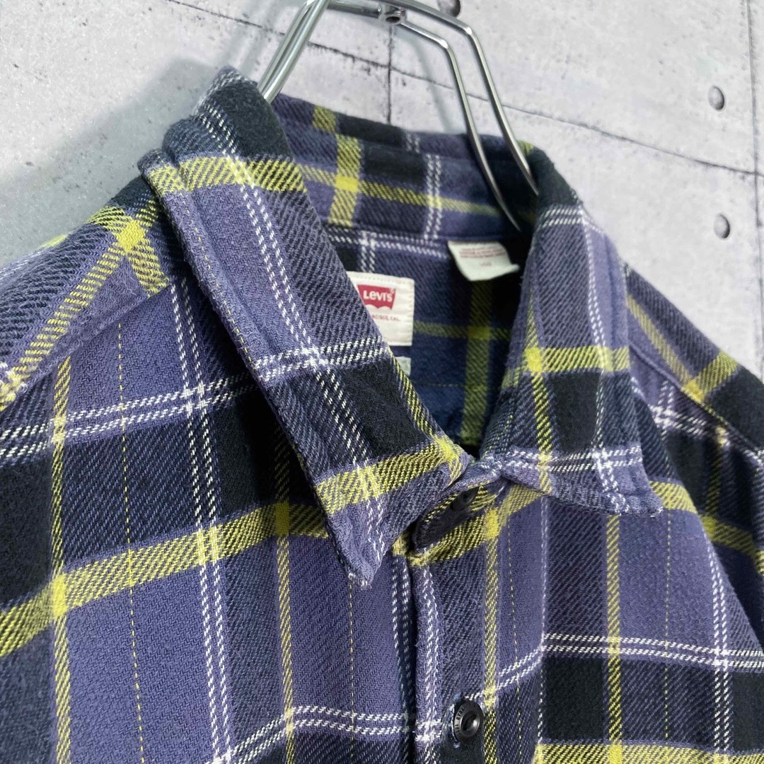 Levi's(リーバイス)の【レアカラー】Levi's/リーバイス コットンネル 長袖 チェックシャツ 古着 メンズのトップス(シャツ)の商品写真