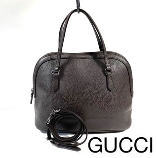 Gucci - 【極美品〜美品/現行】グッチ　2way ハンドバッグ　ショルダーバッグ　シボ革