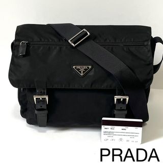 PRADA - 極 美品 希少品 カード付 PRADA プラダ 三角ロゴ 金具 レザー