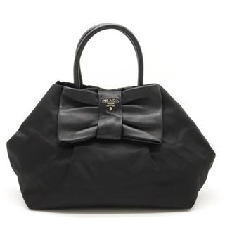 プラダ(PRADA)のプラダ トートバッグ ハンドバッグ リボン ナイロン （22401168）(トートバッグ)