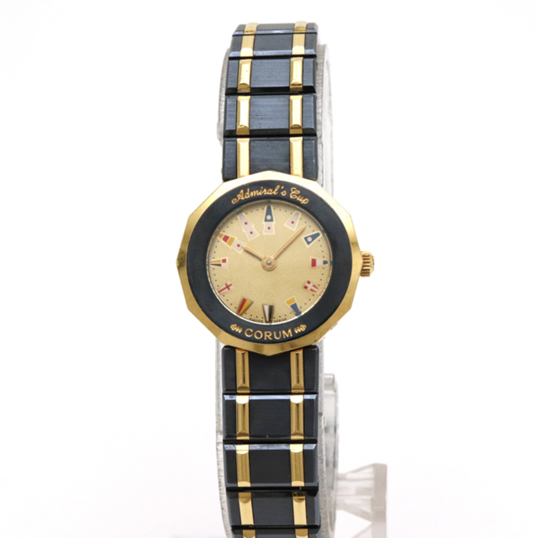 品良く着こなすため コルム - CORUM アドミラルズカップ K18YG ガンブルー コルム
