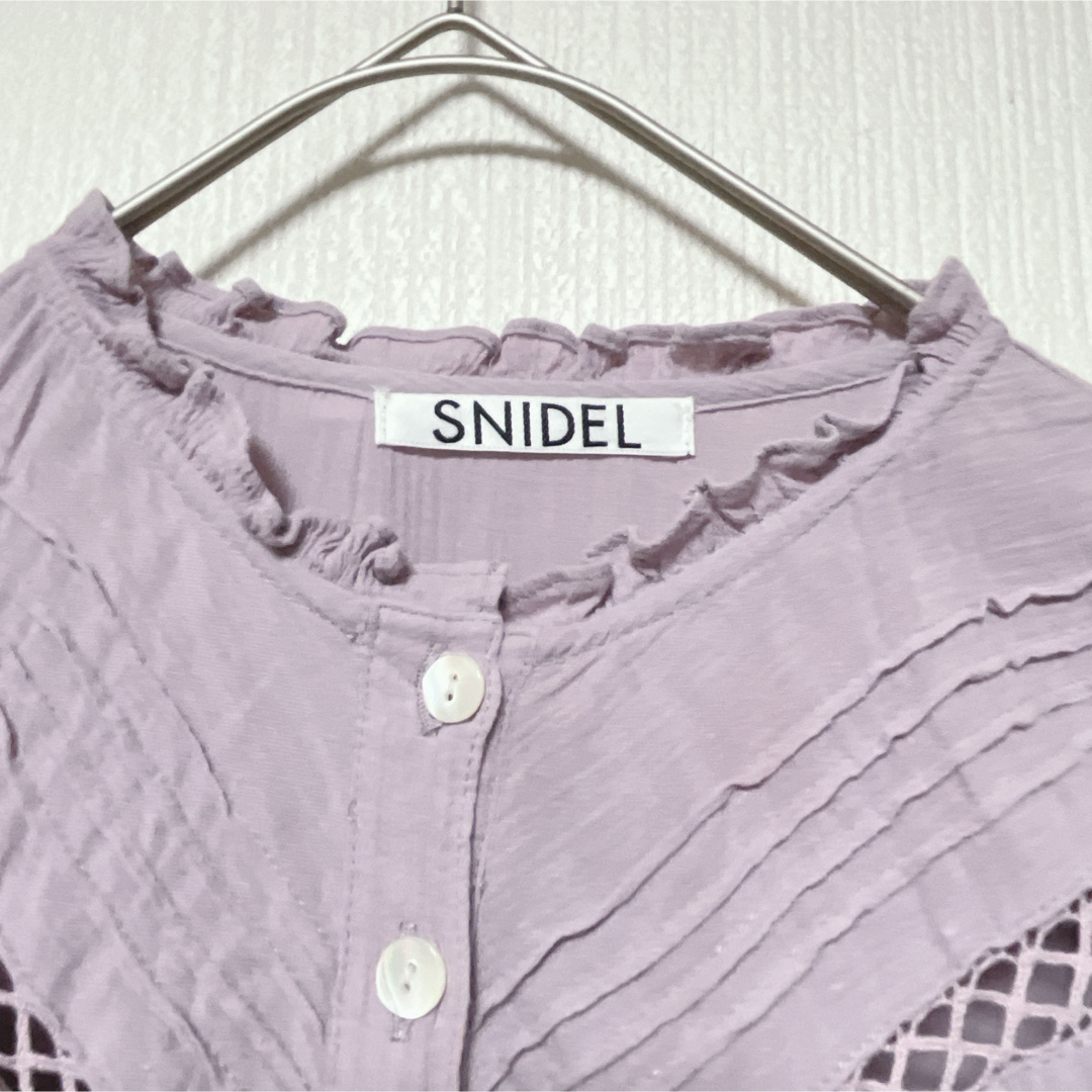 SNIDEL(スナイデル)のsnidel スナイデル　コットンレースワンピース レディースのワンピース(ロングワンピース/マキシワンピース)の商品写真