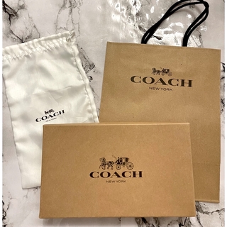 コーチ(COACH)の【新品未使用】02 コーチ　coach ショップ袋　ショッパー　ギフトボックス(ショップ袋)