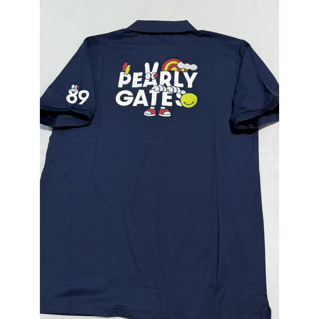 PEARLY GATES(パーリーゲイツ)の新品 正規品 パーリーゲイツ どうしちゃった 半袖 ポロシャツ サイズ6 XL スポーツ/アウトドアのゴルフ(ウエア)の商品写真