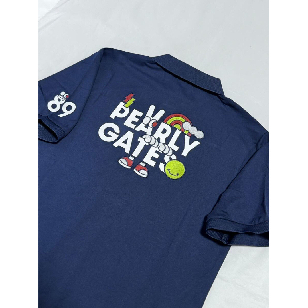 PEARLY GATES(パーリーゲイツ)の新品 正規品 パーリーゲイツ どうしちゃった 半袖 ポロシャツ サイズ6 XL スポーツ/アウトドアのゴルフ(ウエア)の商品写真