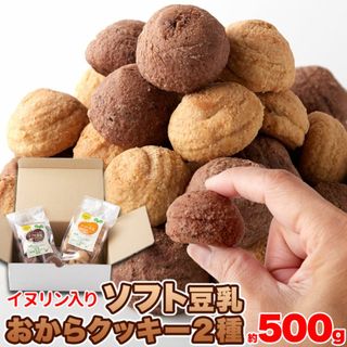 イヌリン入りソフト豆乳おからクッキー500g(チョコ・オレンジ)/ダイエット(ダイエット食品)