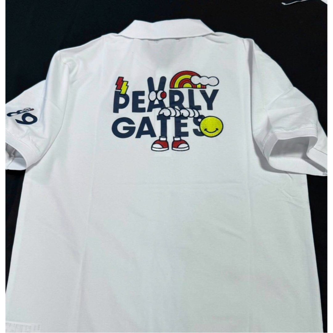 PEARLY GATES(パーリーゲイツ)の新品 正規品 パーリーゲイツ どうしちゃった 半袖 ポロシャツ サイズ7 XXL スポーツ/アウトドアのゴルフ(ウエア)の商品写真