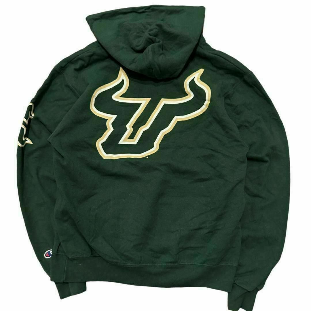 Champion(チャンピオン)のチャンピオン スウェットパーカー USF BULLS 裏起毛 ロゴ刺繍ag10 メンズのトップス(パーカー)の商品写真