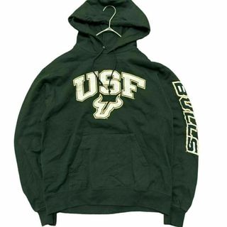 チャンピオン(Champion)のチャンピオン スウェットパーカー USF BULLS 裏起毛 ロゴ刺繍ag10(パーカー)