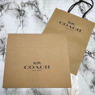 コーチ(COACH)の【新品未使用】コーチ　coach ショップ袋　ショッパー　ギフトボックス(ショップ袋)