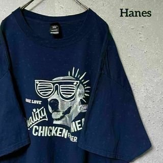 Hanes - Hanes ヘインズ Tシャツ 半袖 Raising Cane's 犬 2XL