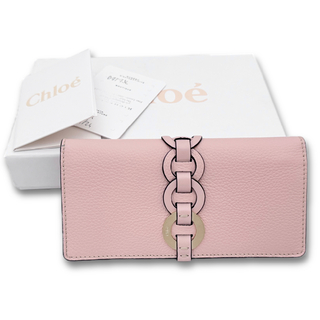 クロエ(Chloe)の新品クロエ　二つ折り長財布　ダリル(DARRYL)　ピンク　Chloe(財布)