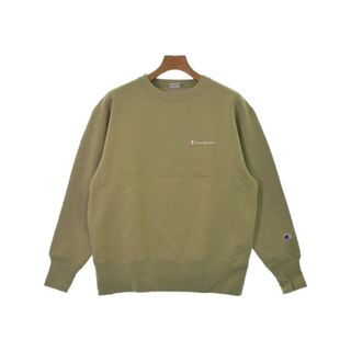 チャンピオン(Champion)のCHAMPION チャンピオン スウェット M カーキ 【古着】【中古】(スウェット)