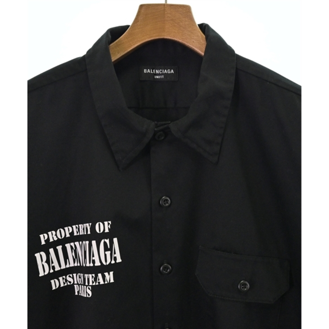 Balenciaga(バレンシアガ)のBALENCIAGA バレンシアガ カジュアルシャツ L 黒 【古着】【中古】 メンズのトップス(シャツ)の商品写真