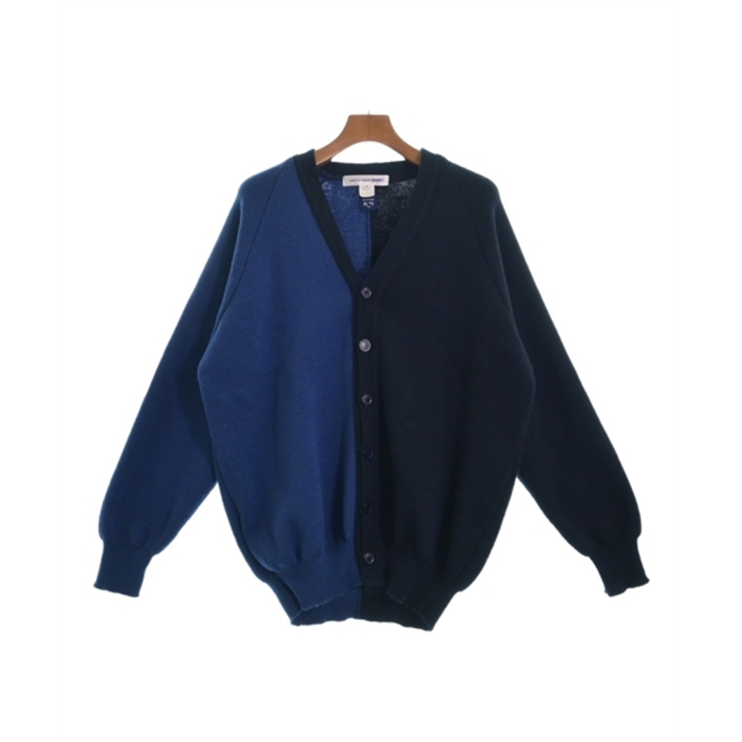 COMME des GARCONS SHIRT(コムデギャルソンシャツ)のCOMME des GARCONS SHIRT カーディガン M 青x紺 【古着】【中古】 メンズのトップス(カーディガン)の商品写真