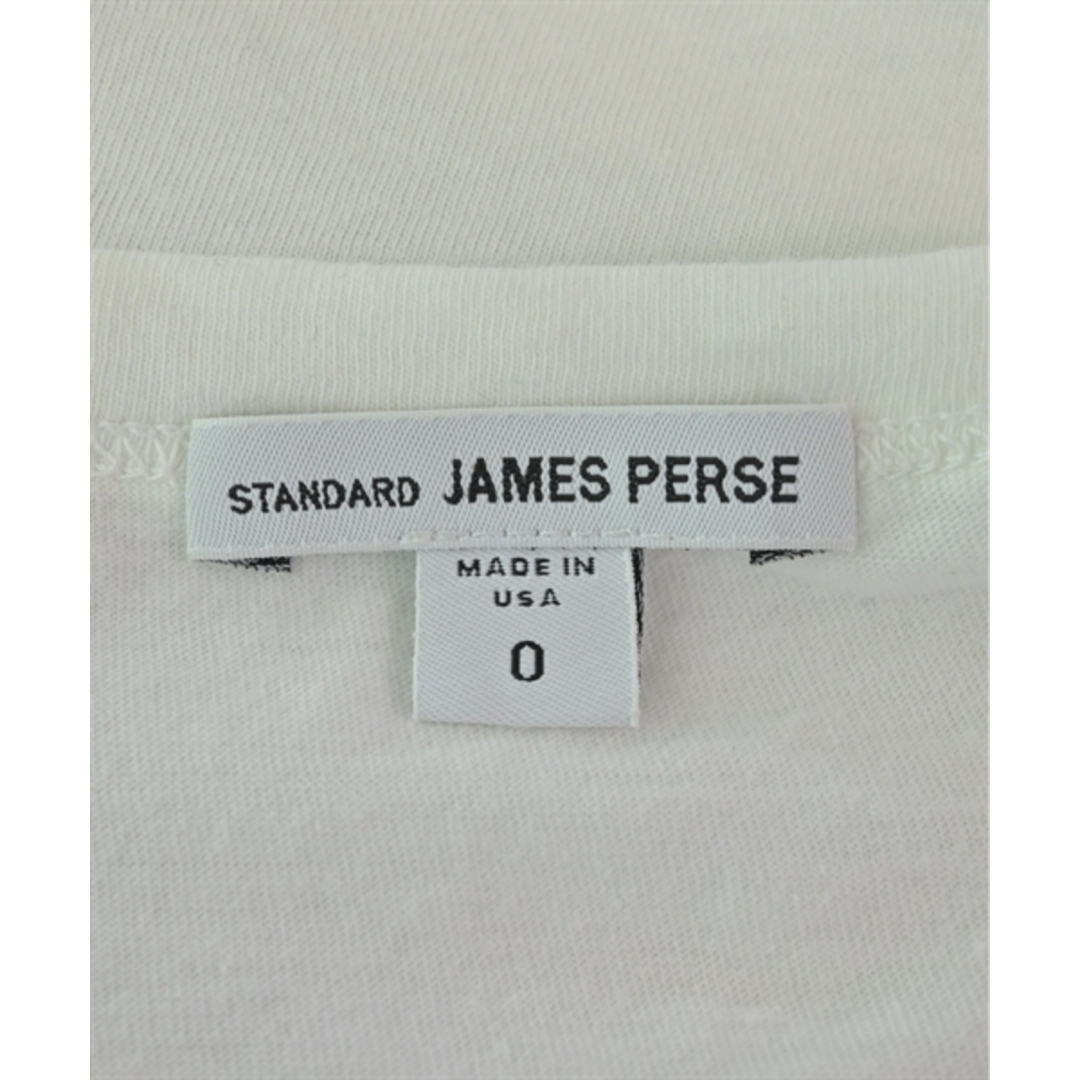 JAMES PERSE(ジェームスパース)のJAMES PERSE ジェームスパース Tシャツ・カットソー 0(XS位) 白 【古着】【中古】 メンズのトップス(Tシャツ/カットソー(半袖/袖なし))の商品写真