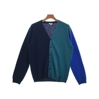 KENZO - KENZO ケンゾー カーディガン M 紺x緑系x青 【古着】【中古】