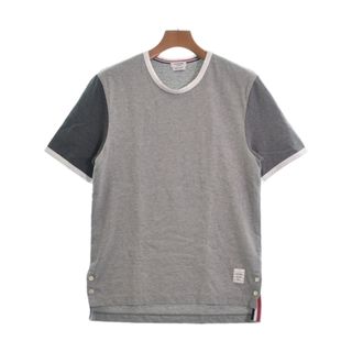 トムブラウン(THOM BROWNE)のTHOM BROWNE トムブラウン Tシャツ・カットソー 1(S位) グレー 【古着】【中古】(Tシャツ/カットソー(半袖/袖なし))