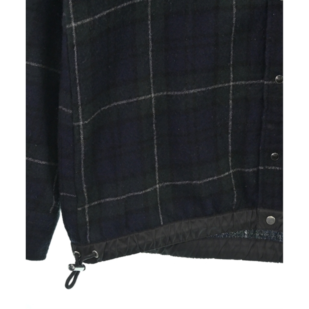 sacai(サカイ)のsacai サカイ カジュアルシャツ 4(XL位) 紺x緑xグレー(チェック) 【古着】【中古】 メンズのトップス(シャツ)の商品写真