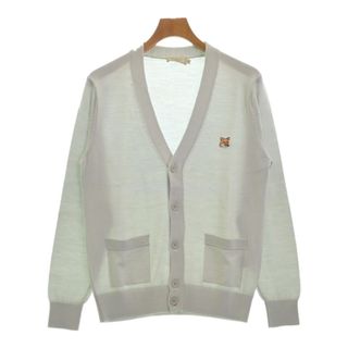 MAISON KITSUNE メゾンキツネ カーディガン M ライトグレー系 【古着】【中古】(カーディガン)