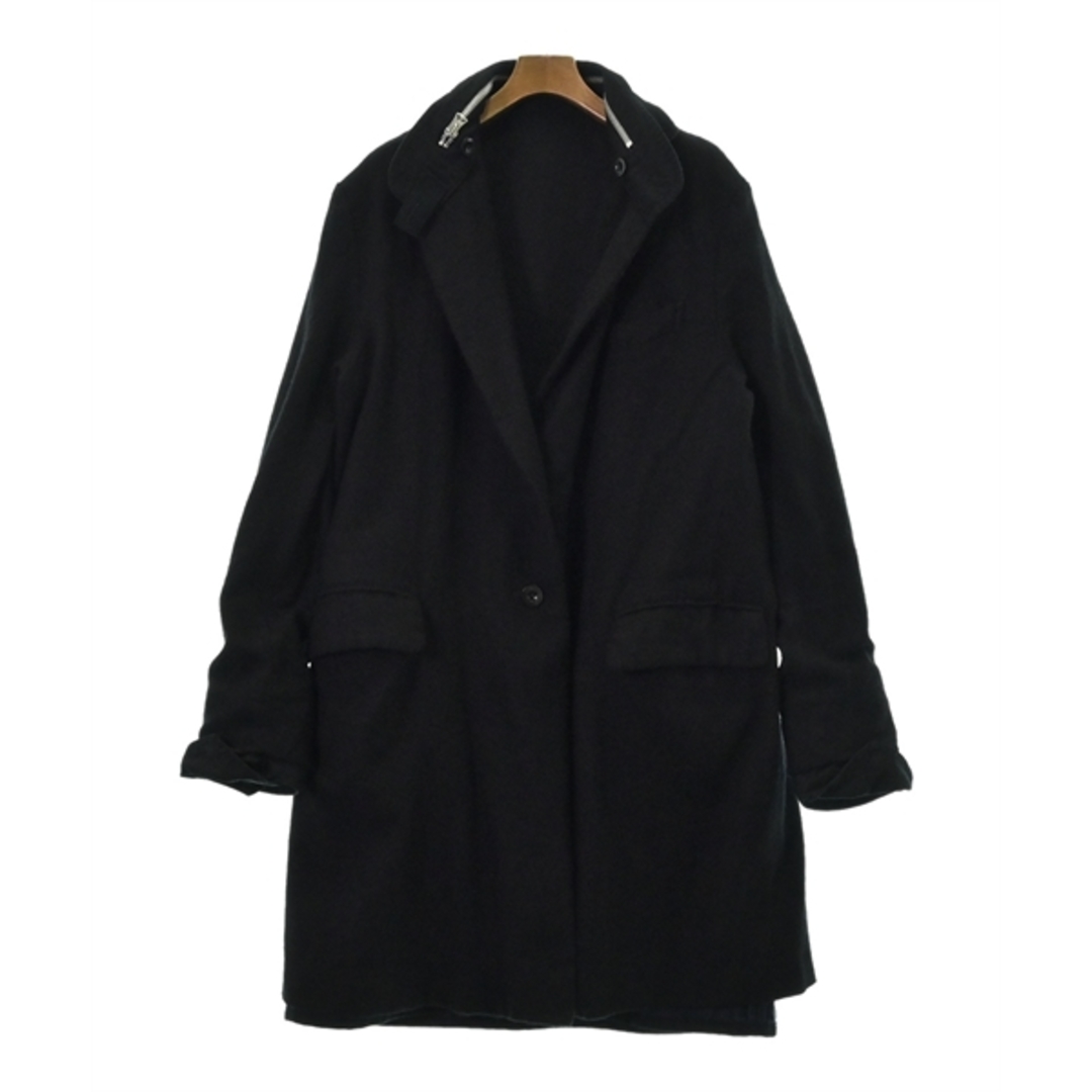 sacai(サカイ)のsacai サカイ チェスターコート 3(L位) 黒 【古着】【中古】 メンズのジャケット/アウター(チェスターコート)の商品写真