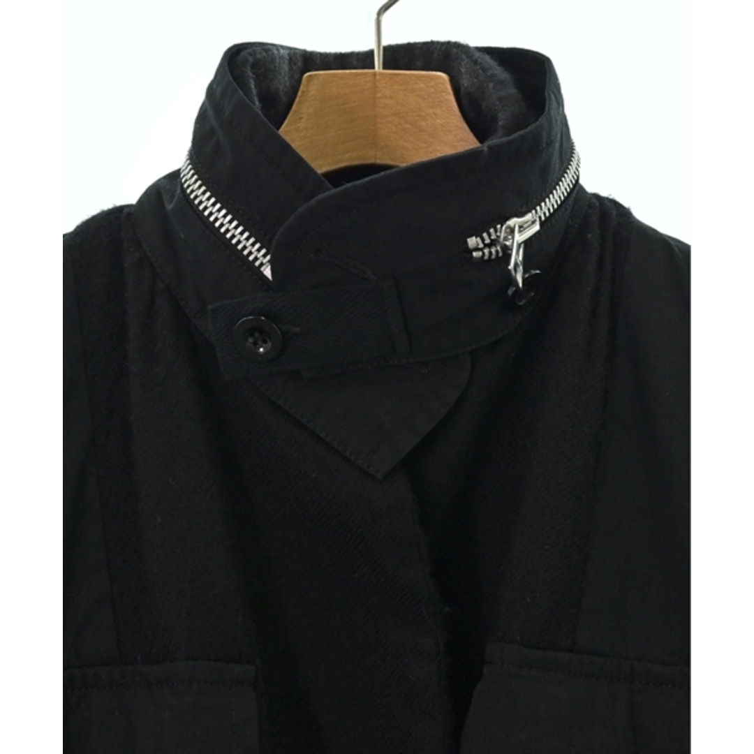 sacai(サカイ)のsacai サカイ チェスターコート 3(L位) 黒 【古着】【中古】 メンズのジャケット/アウター(チェスターコート)の商品写真