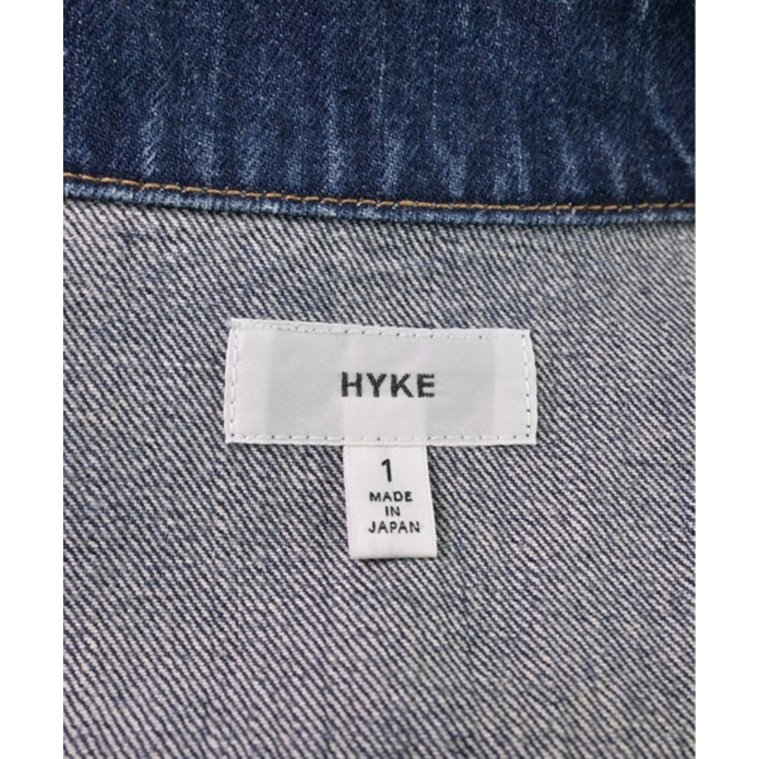 HYKE(ハイク)のHYKE ハイク デニムジャケット 1(S位) 青(デニム) 【古着】【中古】 レディースのジャケット/アウター(Gジャン/デニムジャケット)の商品写真